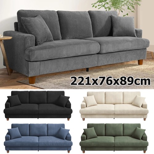 Cord sofa sitzer 221cm - 3,
