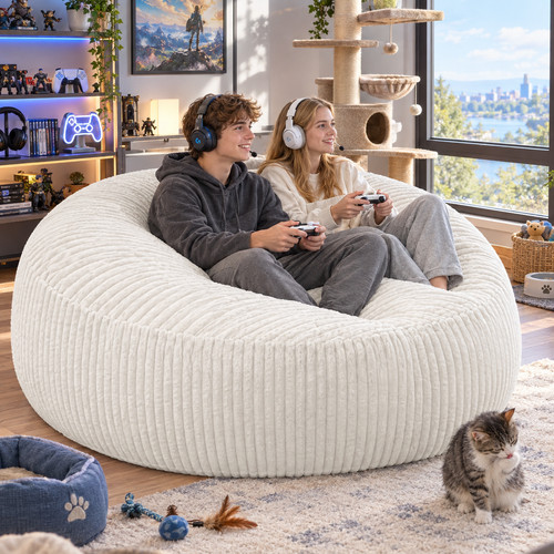 6ft xxl sitzsack sofa aus - sitzsack,