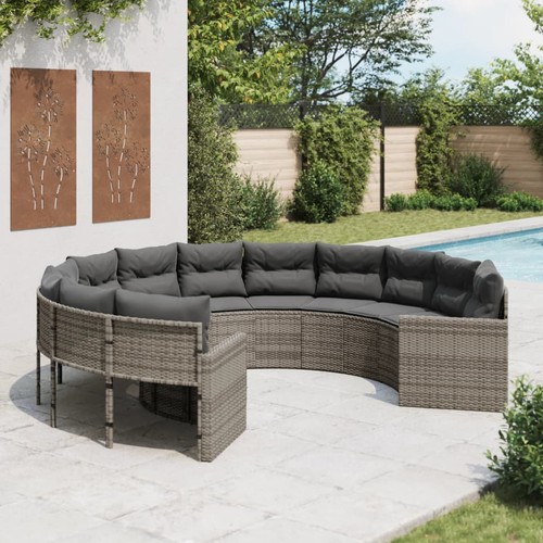 Gartensofa mit kissen - gartensofa, rund
