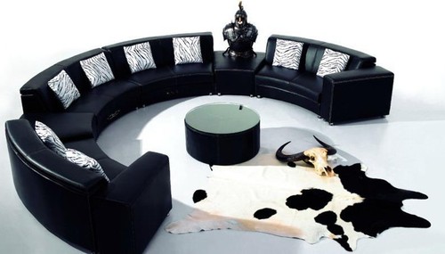 Rundsofa mit usb - mit, couch