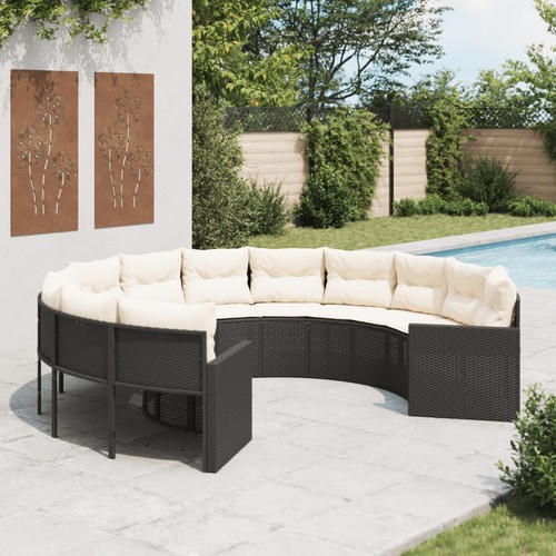 Gartensofa mit kissen - gartensofa, rund